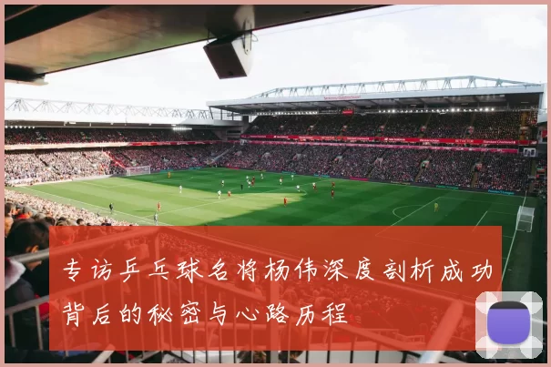 专访乒乓球名将杨伟深度剖析成功背后的秘密与心路历程